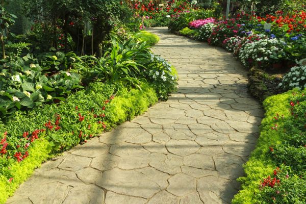 Stone Pathway Repair in Saratoga Springs