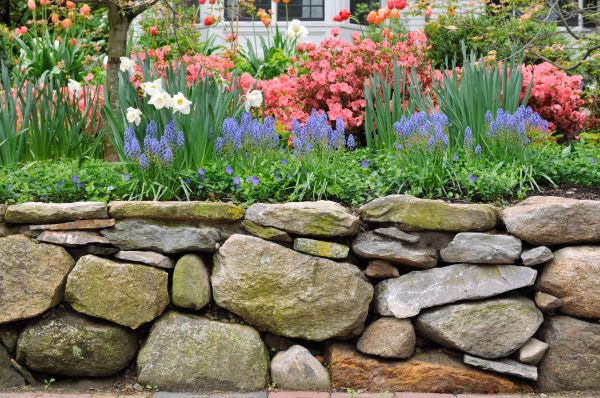 Stone Wall Hardscaping in Saratoga Springs