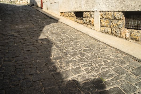 Stone Sidewalk Repair in Saratoga Springs